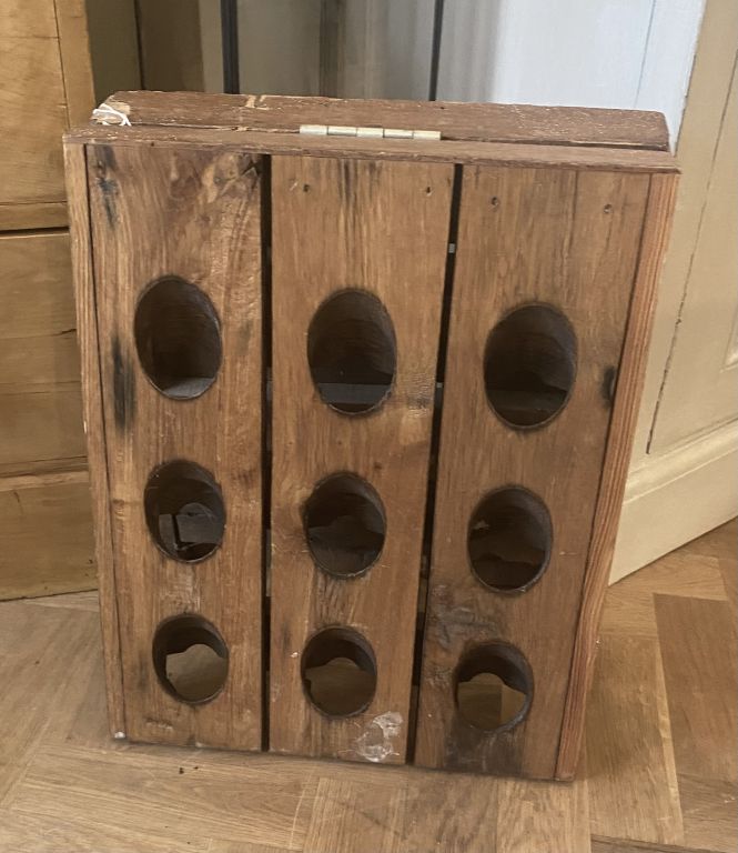 Rustic Champagne Riddling Rack